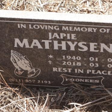 MATHYSEN Japie 1940-2018