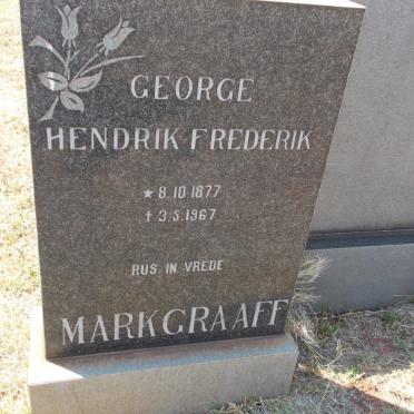 MARKGRAAFF George Hendrik Frederik 1877-1967