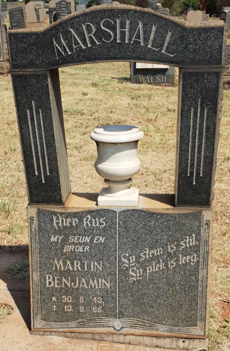 MARSHALL Martin Benjamin 1943-1965