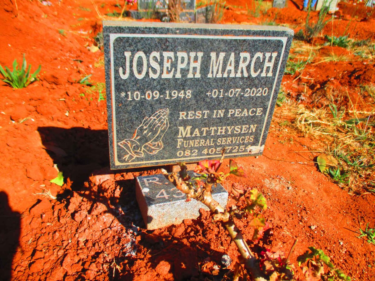 MARCH Joseph 1948-2020
