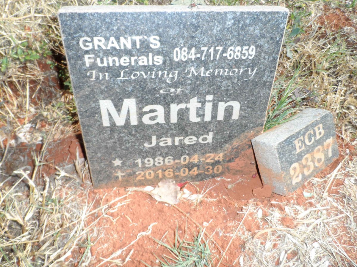 MARTIN Jared 1986-2016