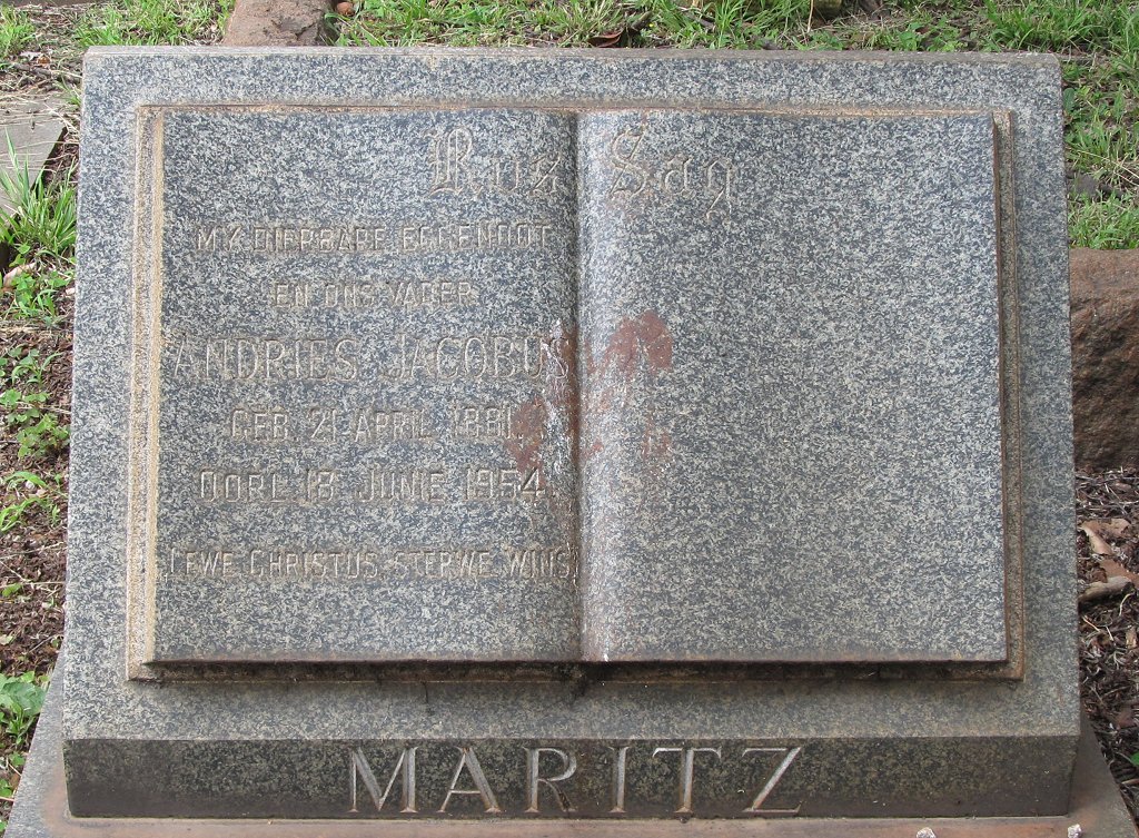 MARITZ Andries Jacobus 1881-1954