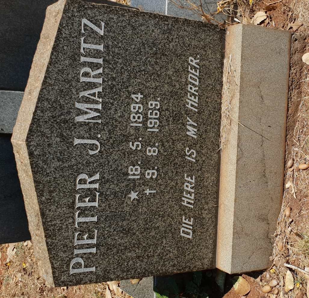MARITZ Pieter J. 1894-1969