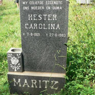 MARITZ Hester Carolina 1921-1983