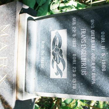 MARX Frans Engelbertus 1913-1979 &amp; Susara Johanna Cornelia JOUBERT 1914-1966