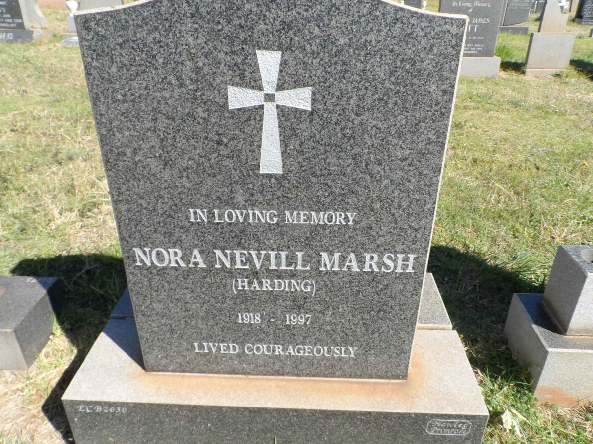 MARSH Nora Nevill nee HARDING 1918-1997