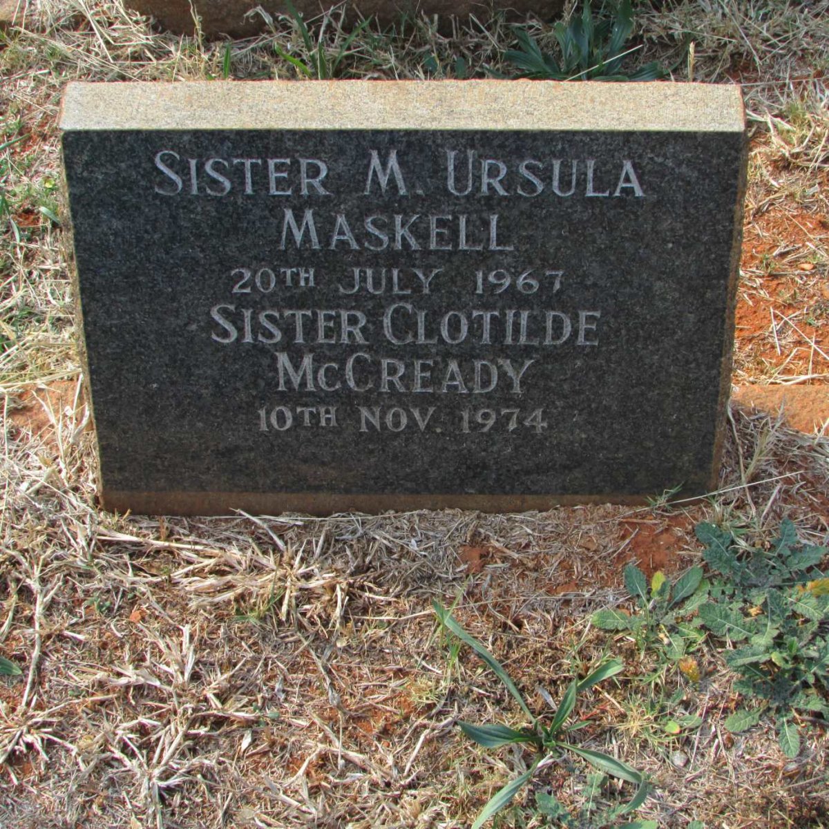 MASKELL M. Ursula -1967 :: McCREADY Clotilde -1974