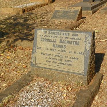 MARAIS Cornelia Magrietha 1880-1943