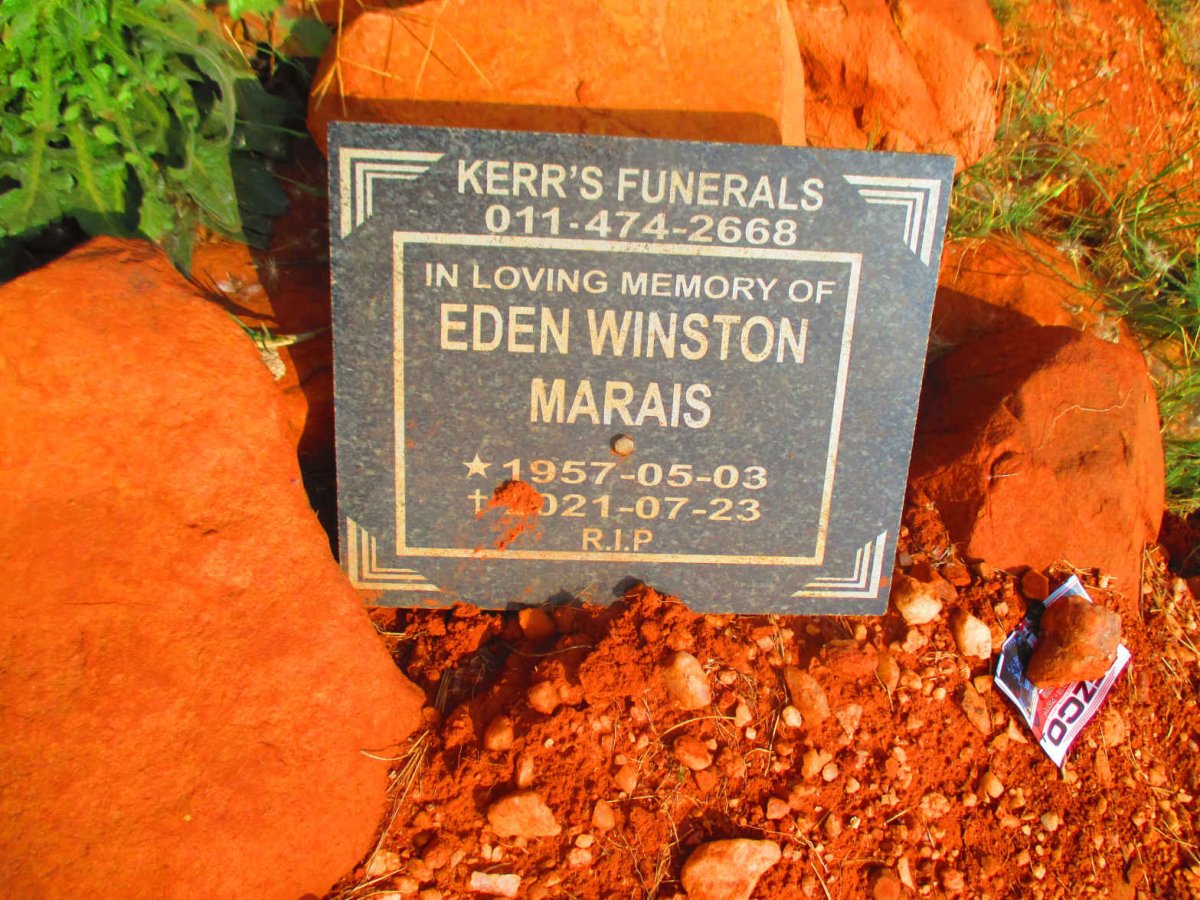 MARAIS Eden Winston 1957-2021