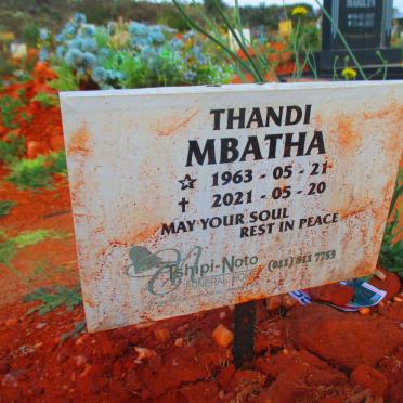 MBATHA Thandi 1963-2021