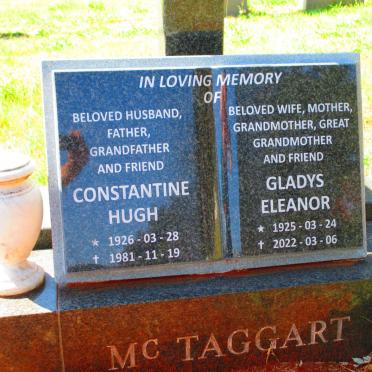 McTAGGART Constantine Hugh 1926-1981 &amp; Gladys Eleanor 1925-2022