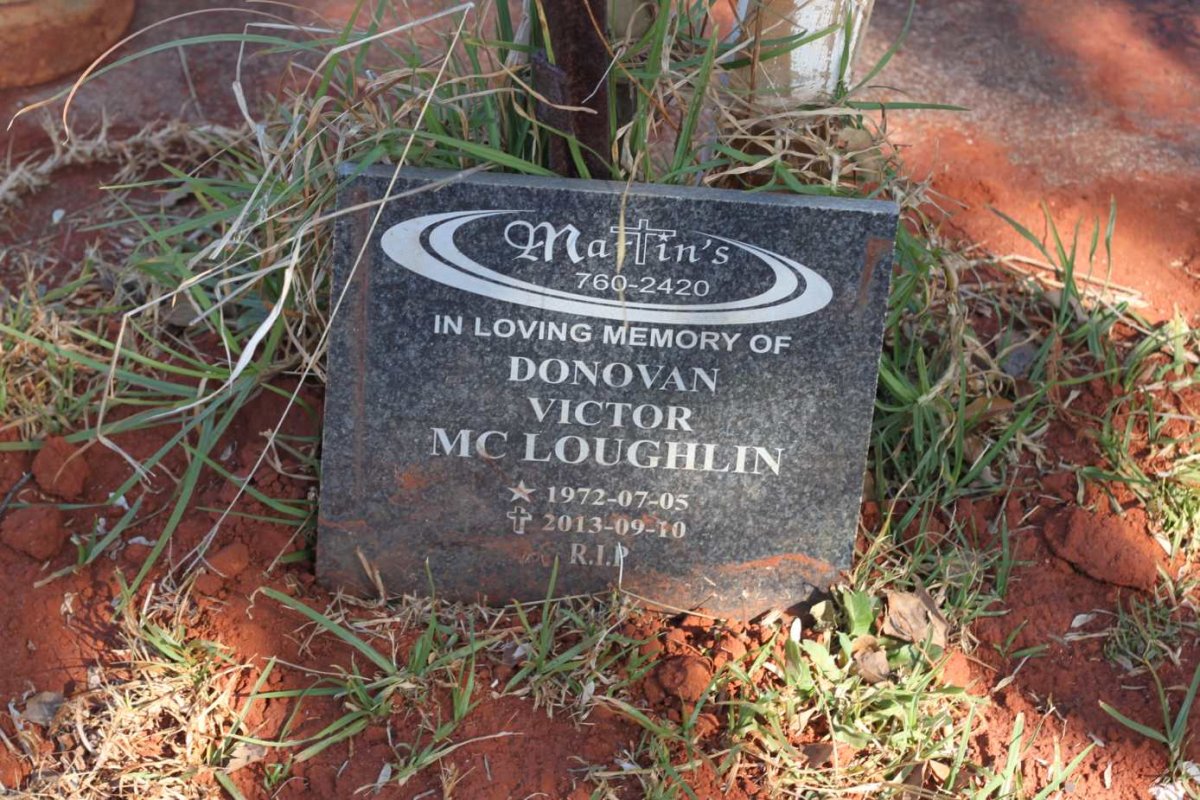 McLOUGHLIN Donovan Victor 1972-2013