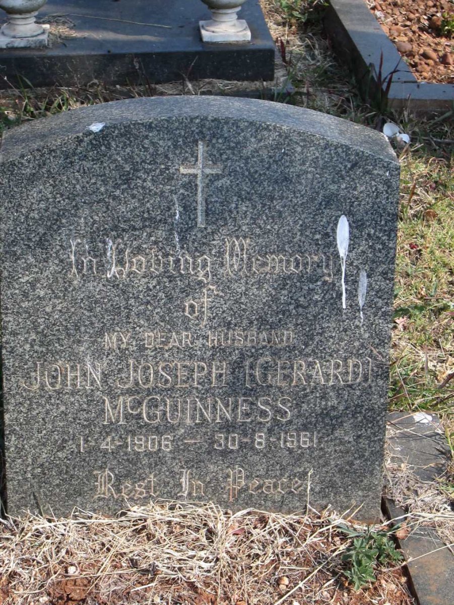 MCGUINNESS John Joseph 1906-1961
