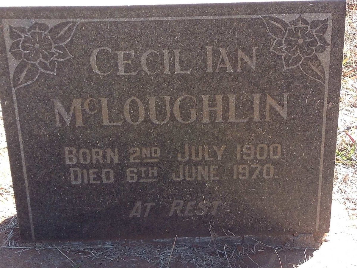 McLOUGHLIN Cecil Ian 1900-1970