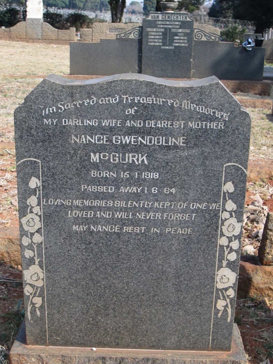 MCGURK Nance Gwendoline 1918-1964