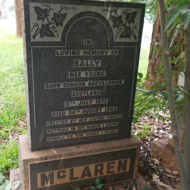 McLAREN Sally nee YOUNG 1875-1948