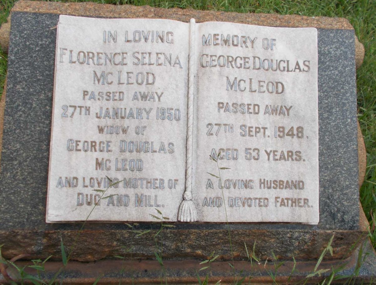 McLEOD George Douglas -1948 &amp; Florence Selena -1950