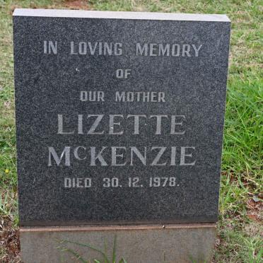 McKENZIE Lizette -1978