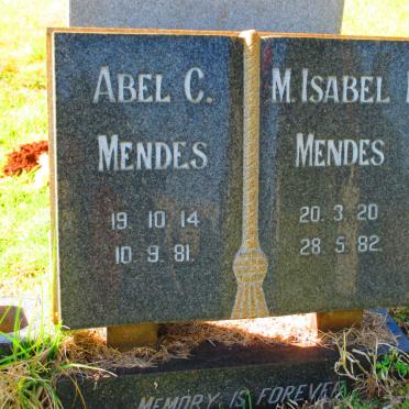 MENDES Abel C. 1914-1981 &amp; M. Isabel I. 1920-1982