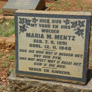 MENTZ Maria M. 1891-1946