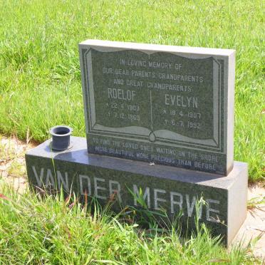 MERWE Roelof, van der 1903-1963 &amp; Evelyn 1907-1992