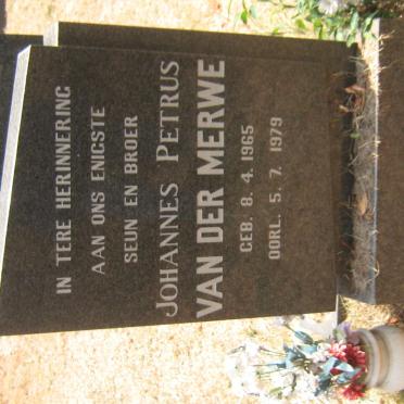 MERWE Johannes Petrus, van der 1965-1979