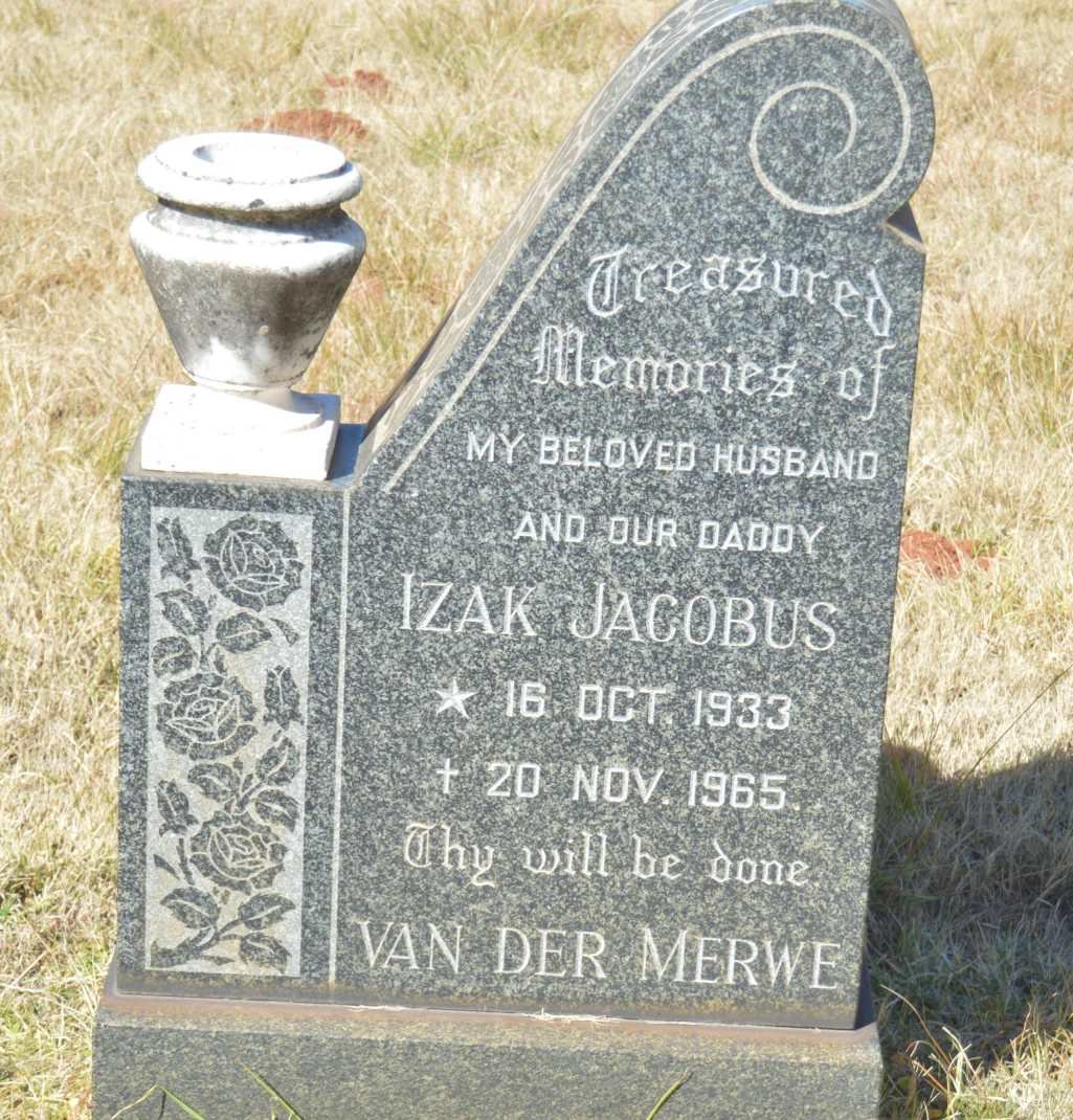MERWE Izak Jacobus, van der 1933-1965