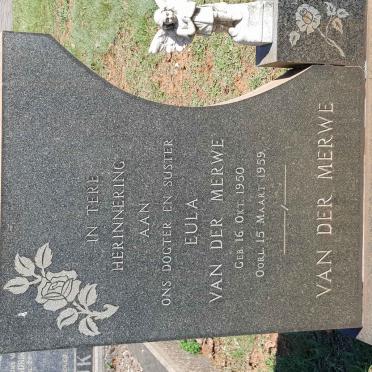 MERWE Eula, van der 1950-1959