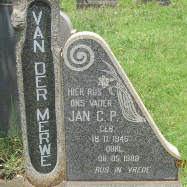 MERWE Jan G.P., van der 1946-1988