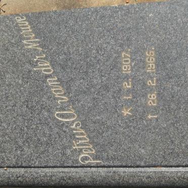 MERWE Petrus A., van der 1907-1965