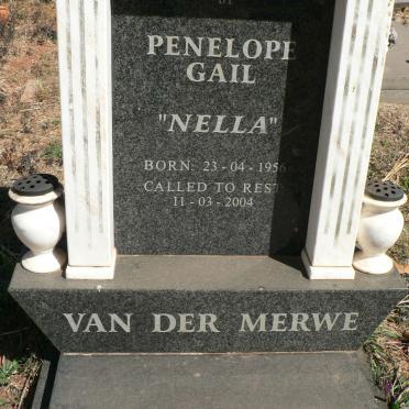 MERWE Penelope Gail, van der 1956-2004
