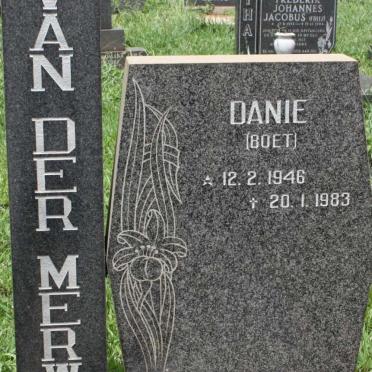 MERWE Danie, van der 1946-1983
