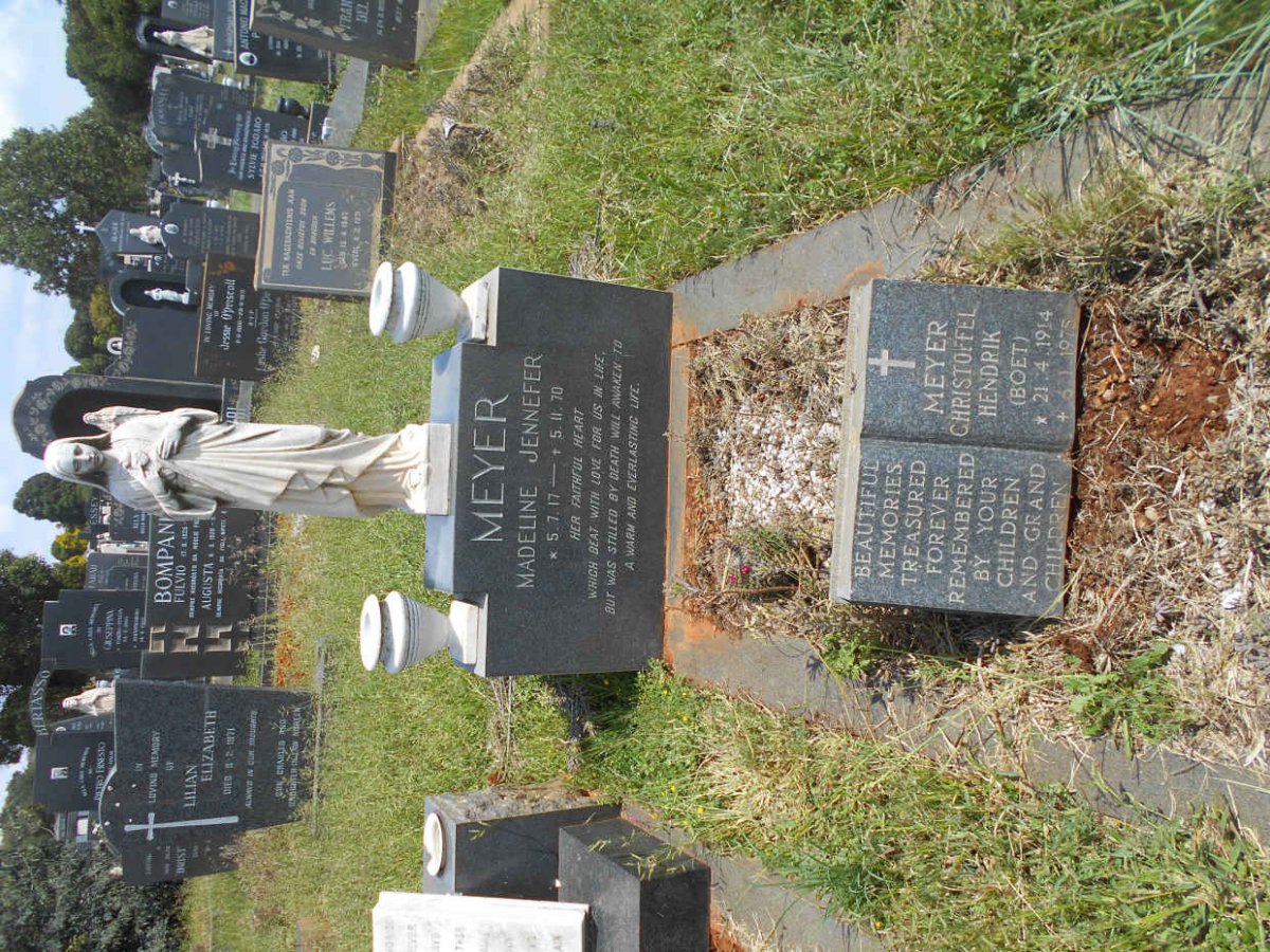 MEYER Christoffel Hendrik 1914-1975 &amp; Madeline Jennefer 1917-1970