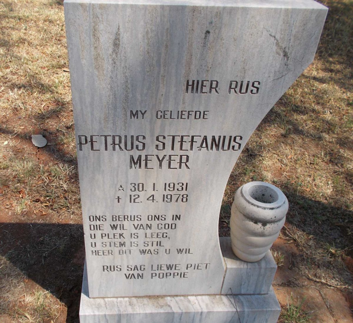 MEYER Petrus Stefanus 1931-1978