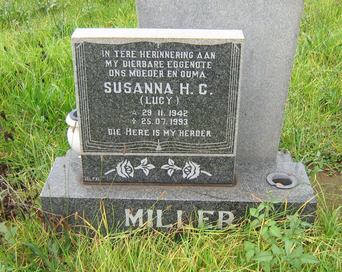 MILLER Susanna H.C. 1942-1993