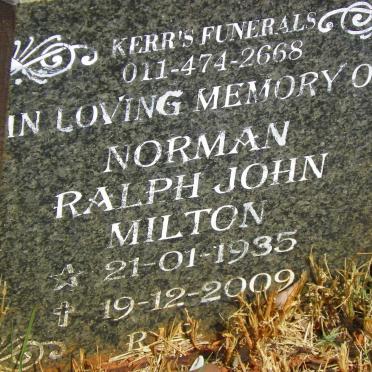 MILTON Norman Ralph John 1935-2009