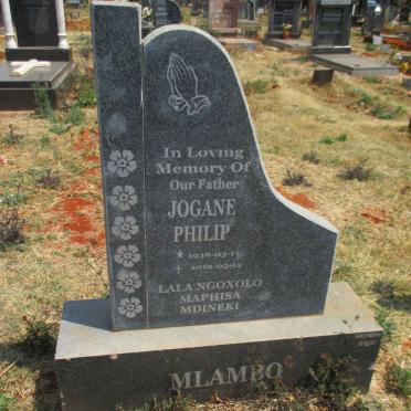 MLAMBO Jogane Philip 1936-2012