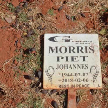 MORRIS Piet Johannes 1944-2018