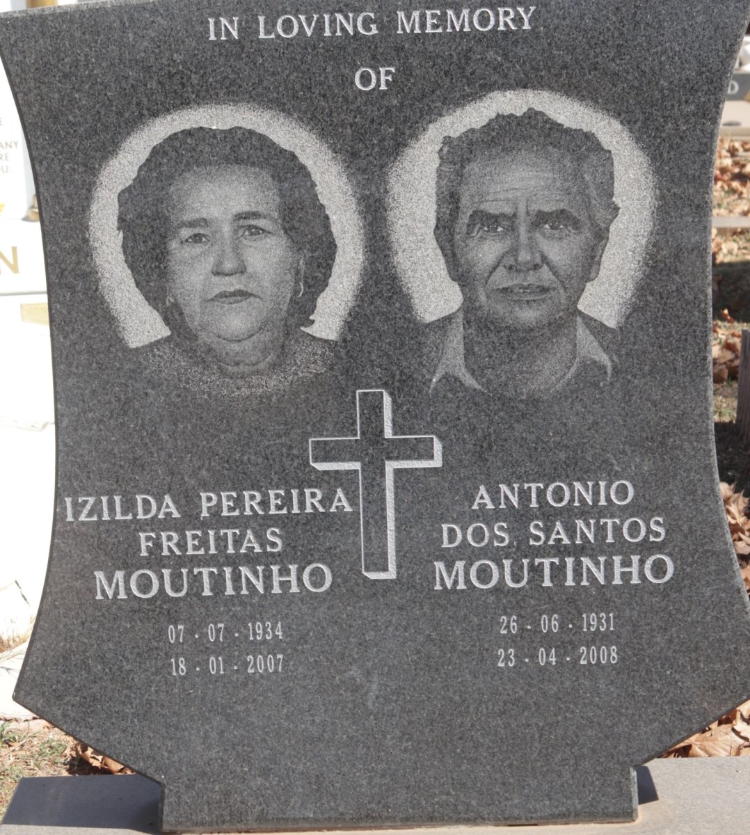 MOUTINHO Antonio Dos Santos 1931-2008 &amp; Izilda Pereira Freitas 1934-2007