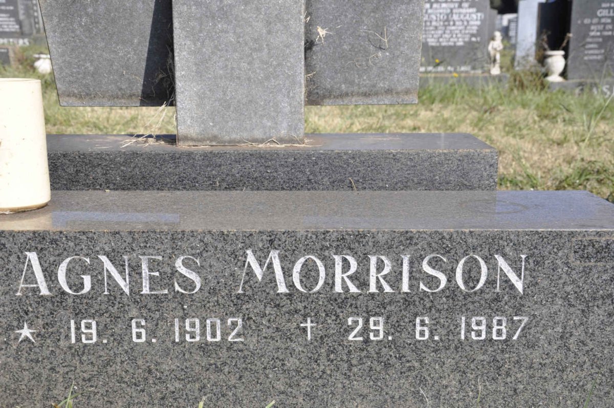MORRISON Agnes 1902-1987