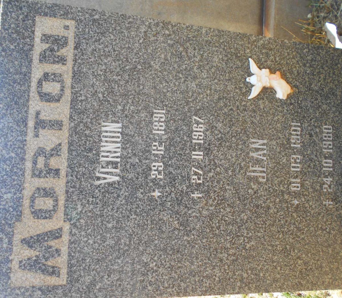 MORTON Vernon 1891-1967 &amp; Jean 1901-1980