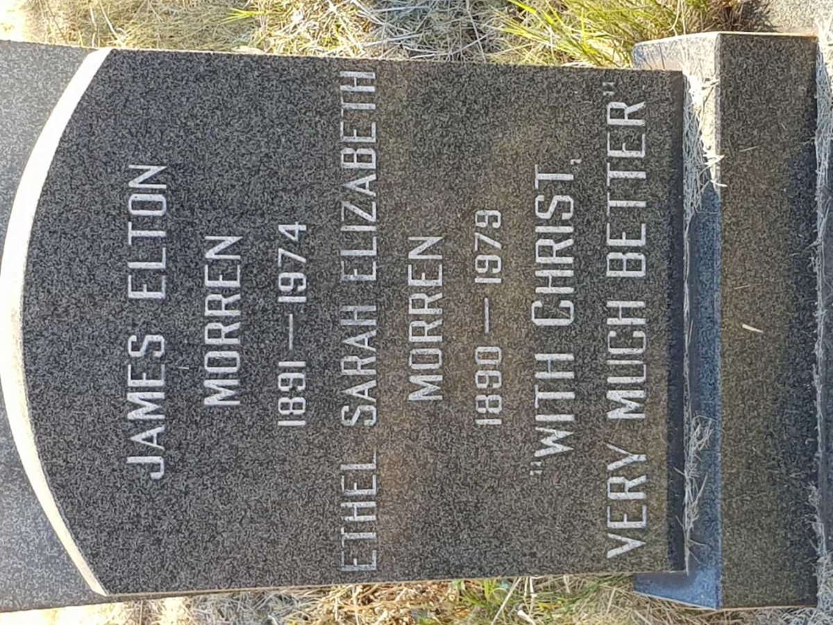 MORREN James Elton 1891-1974 &amp; Ethel Sarah Elizabeth 1890-1979