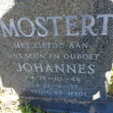 MOSTERT Johannes 1944-1957