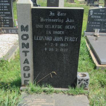 MONTAGUE Leonard John Percy 1957-1976