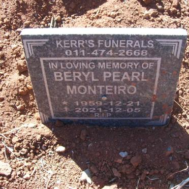 MONTEIRO Beryl Pearl 1959-2021