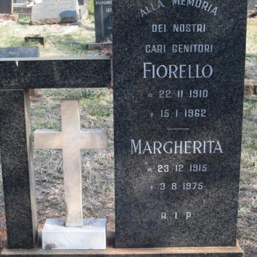 MONTE Fiorello, de 1910-1962 &amp; Margherita 1915-1975