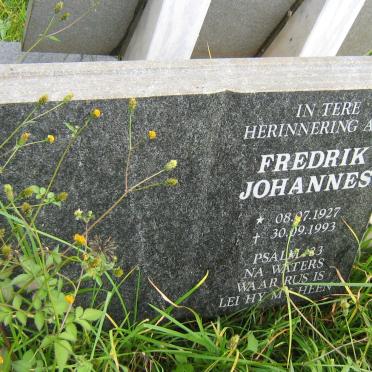 MULLER Frederik Johannes 1927-1993