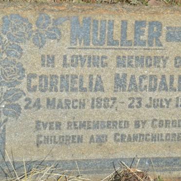 MULLER Cornelia Magdalena 1887-1956