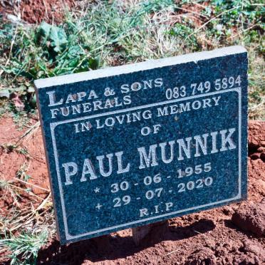 MUNNIK Paul 1955-2020
