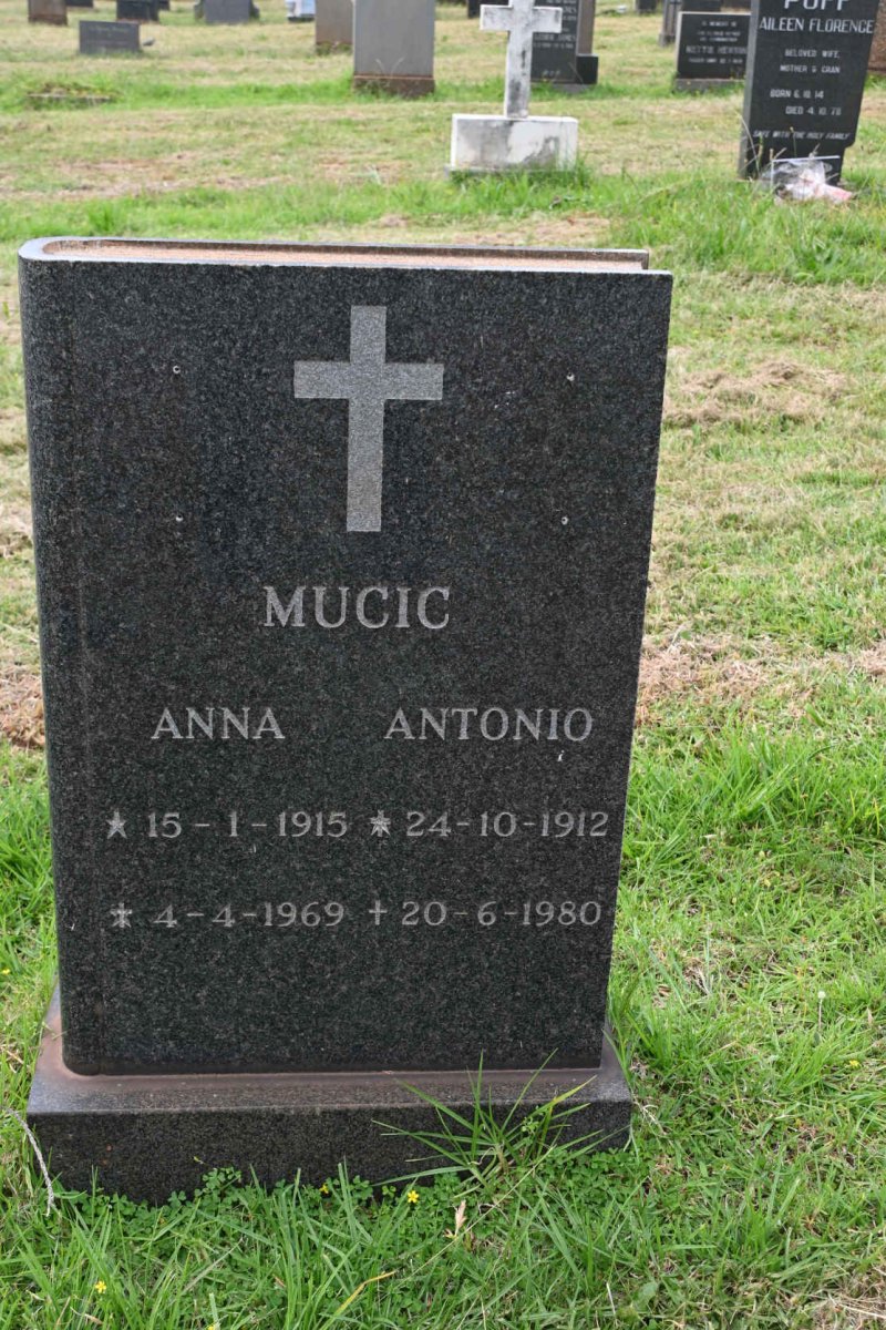 MUCIC Antonio 1912-1980 &amp; Anna 1915-1969